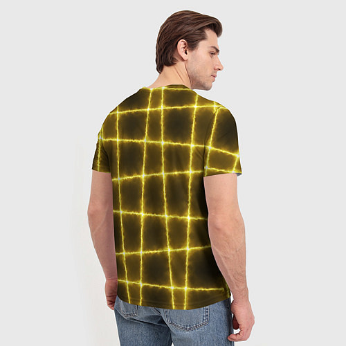 Мужская футболка Неоновый барьер / 3D-принт – фото 4