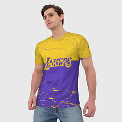 Футболка мужская Kobe Bryant - Los Angeles Lakers - NBA, цвет: 3D-принт — фото 2