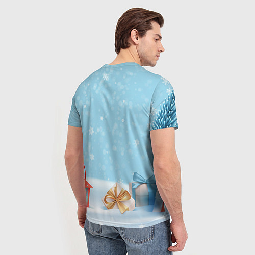 Мужская футболка Тигренок с подарком 2022 / 3D-принт – фото 4