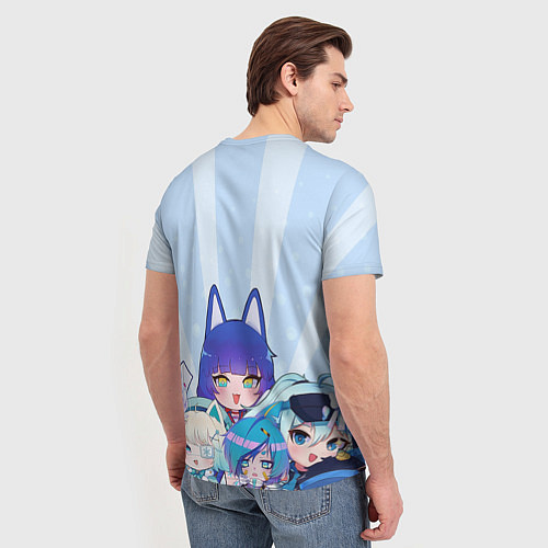 Мужская футболка Gacha Club Character / 3D-принт – фото 4
