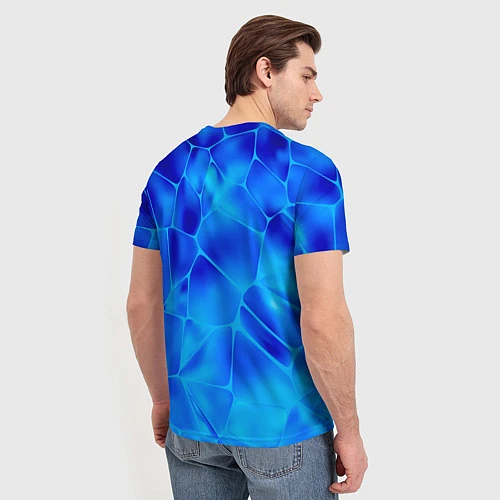 Мужская футболка Ice Under Water / 3D-принт – фото 4