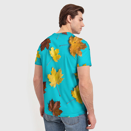 Мужская футболка Кленовый листочек / 3D-принт – фото 4