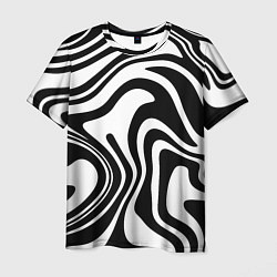 Мужская футболка Черно-белые полосы Black and white stripes