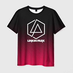 Футболка мужская LINKIN PARK LOGO CARBON, цвет: 3D-принт