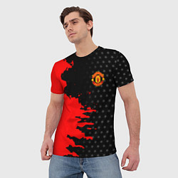 Футболка мужская МАНЧЕСТЕР ЮНАЙТЕД FCMU MANCHESTER UNITED RED DEVIL, цвет: 3D-принт — фото 2