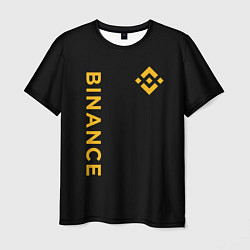 Мужская футболка БИНАНС ЛОГО КАРБОН BINANCE LOGO