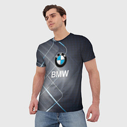 Футболка мужская BMW Logo, цвет: 3D-принт — фото 2