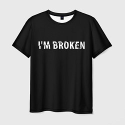 Мужская футболка Im broken Я сломан