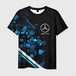 Мужская футболка Mercedes AMG Осколки стекла