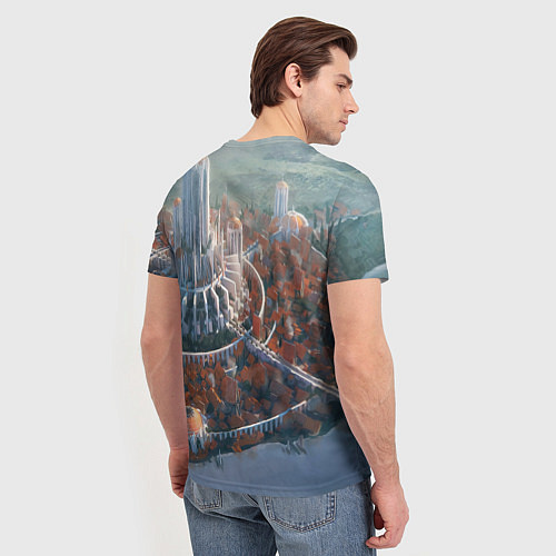 Мужская футболка Столичный замок / 3D-принт – фото 4