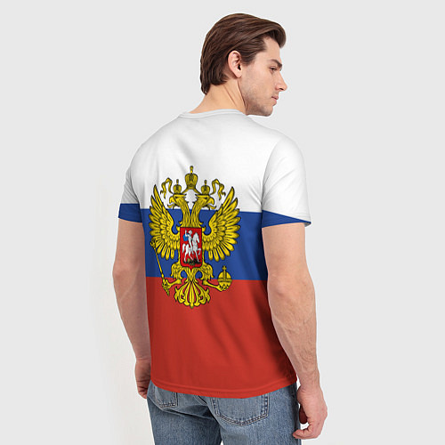 Мужская футболка Вперёд Россия! медведь / 3D-принт – фото 4