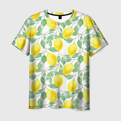 Мужская футболка Лимоны 3d