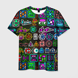 Мужская футболка Geometry Dash: Heroes