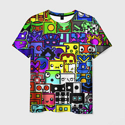 Футболка мужская Geometry Dash: All Skins, цвет: 3D-принт