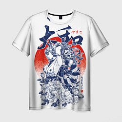Мужская футболка Ямато девушка самурай Ван Пис