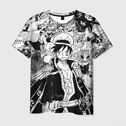 Мужская футболка Ван Пис, One Piece, манга