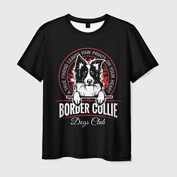 Футболка мужская Бордер-Колли Border Collie, цвет: 3D-принт