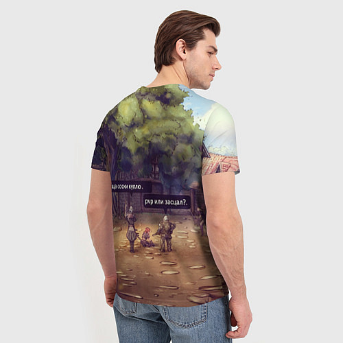 Мужская футболка Dion Village Nostalgy / 3D-принт – фото 4