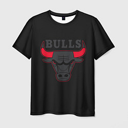 Мужская футболка CHICAGO BULLS ЧИКАГО БУЛЛС ЯРОСТЬ БЫКА