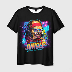 Мужская футболка Predator in the jungle