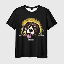 Мужская футболка Бигль Beagle