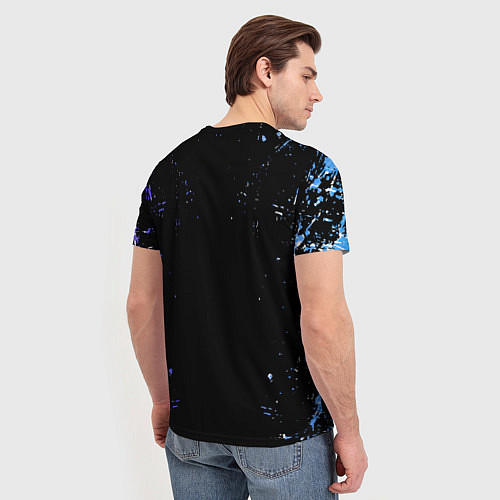 Мужская футболка OVERLORD оверлорд neon НЕОН / 3D-принт – фото 4