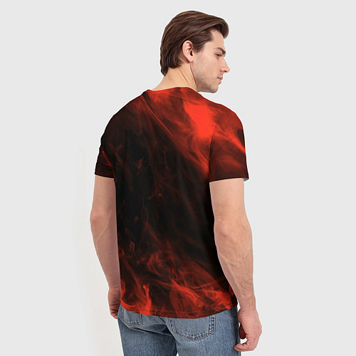 Мужская футболка 3D BARON DOOM FIRE / 3D-принт – фото 4