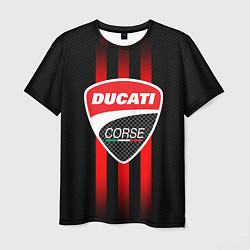 Мужская футболка DUCATI CARBON LOGO ITALY CONCERN