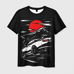 Мужская футболка Toyota Supra: Red Moon