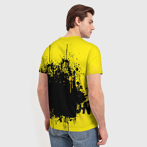 Мужская футболка Жирафа с герберой / 3D-принт – фото 4