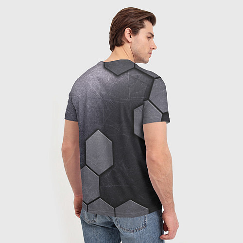 Мужская футболка Mercedes-Benz vanguard pattern / 3D-принт – фото 4