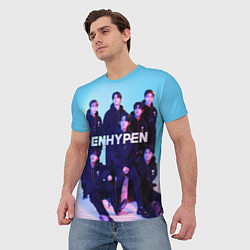 Футболка мужская ENHYPEN: Хисын, Джей, Джейк, Сонхун, Сону, Чонвон,, цвет: 3D-принт — фото 2