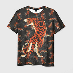 Мужская футболка Тигр-хищник