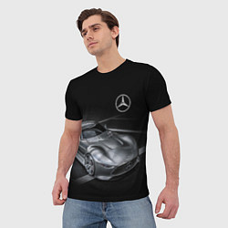 Футболка мужская Mercedes-Benz motorsport black, цвет: 3D-принт — фото 2