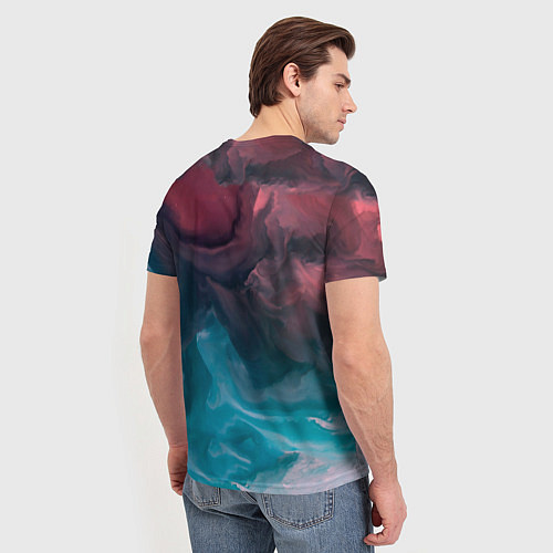 Мужская футболка Туманная вода / 3D-принт – фото 4