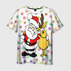 Мужская футболка Счастливого всем Рождества