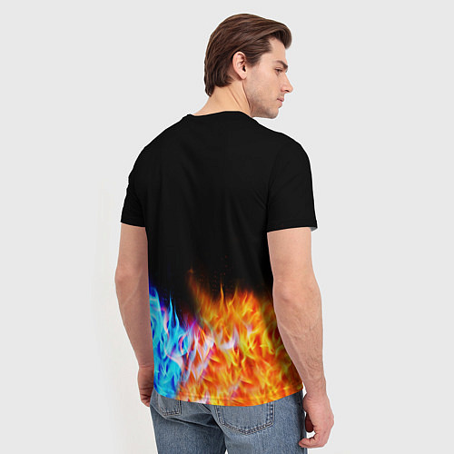 Мужская футболка FIRE DRAGONS ОГНЕННЫЕ ДРАКОНЫ / 3D-принт – фото 4