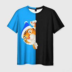 Мужская футболка Новый год 2022 тигр