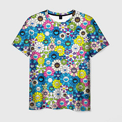 Мужская футболка Takashi Murakami Улыбающиеся цветы