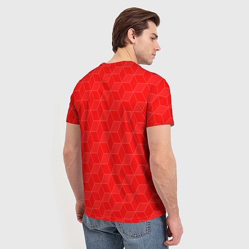 Мужская футболка MU Red Devils coral theme / 3D-принт – фото 4
