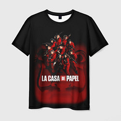 Мужская футболка ГЕРОИ СЕРИАЛА БУМАЖНЫЙ ДОМ - LA CASA DE PAPEL