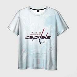 Мужская футболка Washington Capitals Ovi8 Ice theme