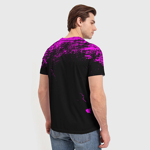 Мужская футболка Pink Jinx / 3D-принт – фото 4