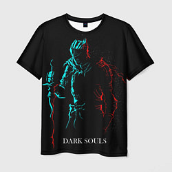 Мужская футболка Dark Souls NEON Силуэт