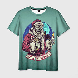 Мужская футболка Zombie Санта