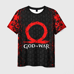 Мужская футболка GOD OF WAR КРАТОС ЛОГО