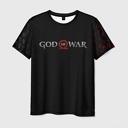 Мужская футболка GOD OF WAR LOGO, РУНЫ