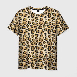 Мужская футболка Пятна Дикого Леопарда