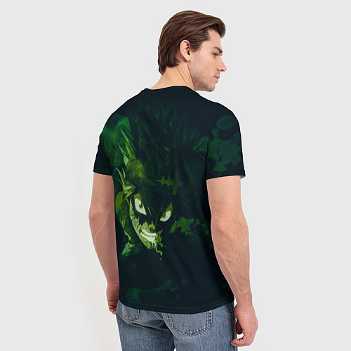 Мужская футболка Аста Черный клевер Black clover / 3D-принт – фото 4