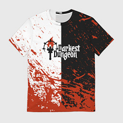 Мужская футболка Darkest Dungeon DD Black White Logo